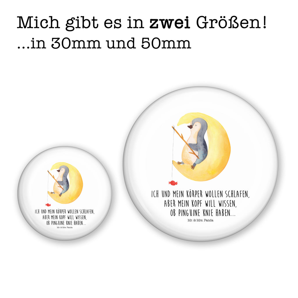 50mm Button Pinguin Mond 50mm Button, Button, Pin, Anstecknadel, Pinguin, Pinguine, Spruch, schlafen, Nachtruhe, Einschlafen, Schlafzimmer, Schlafstörungen, Gästezimmer