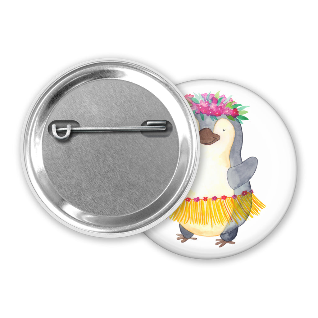 50mm Button Pinguin Kokosnuss 50mm Button, Button, Pin, Anstecknadel, Pinguin, Aloha, Hawaii, Urlaub, Kokosnuss, Pinguine