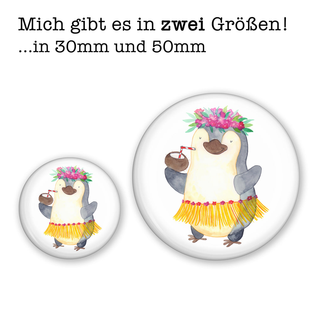 50mm Button Pinguin Kokosnuss 50mm Button, Button, Pin, Anstecknadel, Pinguin, Aloha, Hawaii, Urlaub, Kokosnuss, Pinguine
