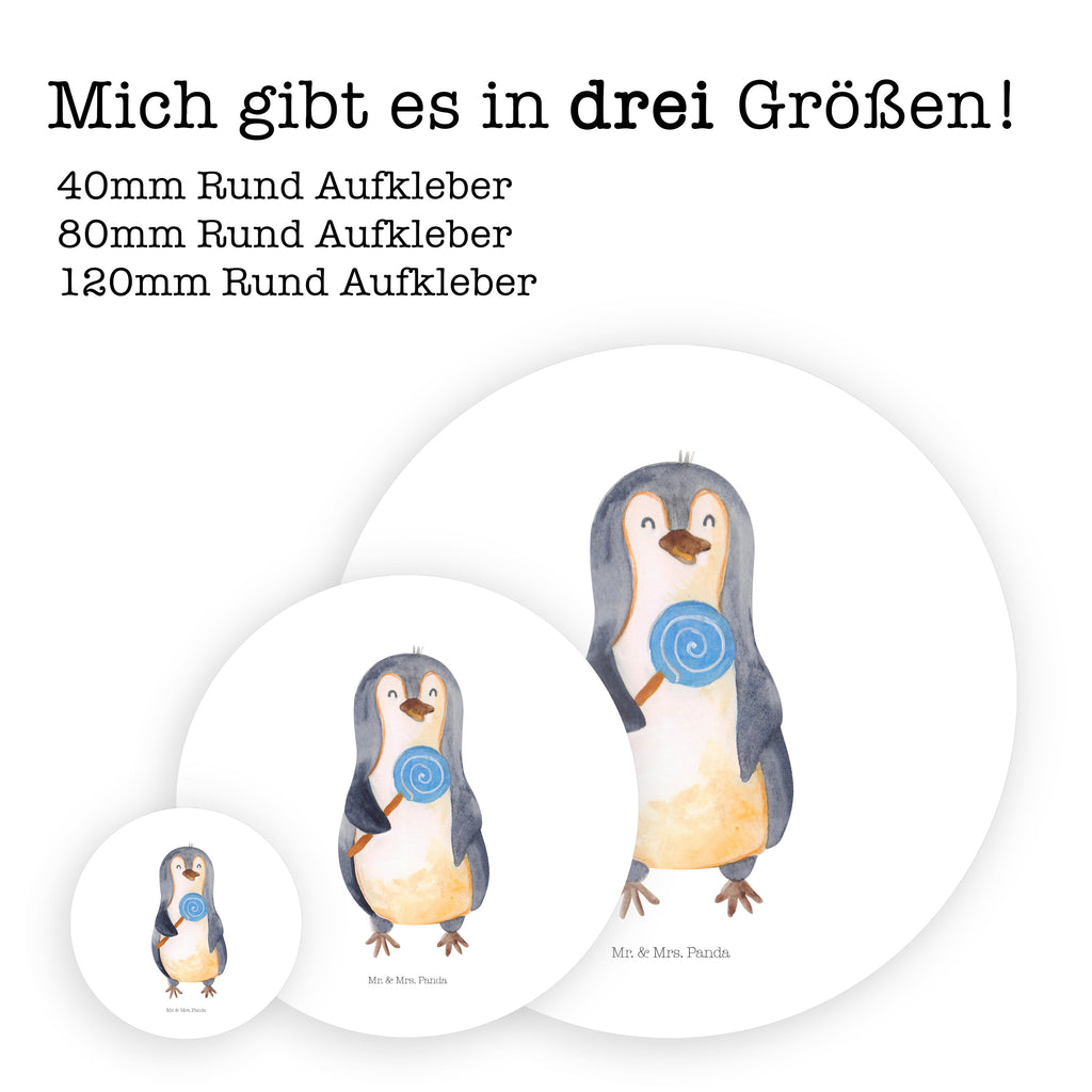 40mm Rund Aufkleber Pinguin Lolli Sticker, Aufkleber, Etikett, Pinguin, Pinguine, Lolli, Süßigkeiten, Blödsinn, Spruch, Rebell, Gauner, Ganove, Rabauke
