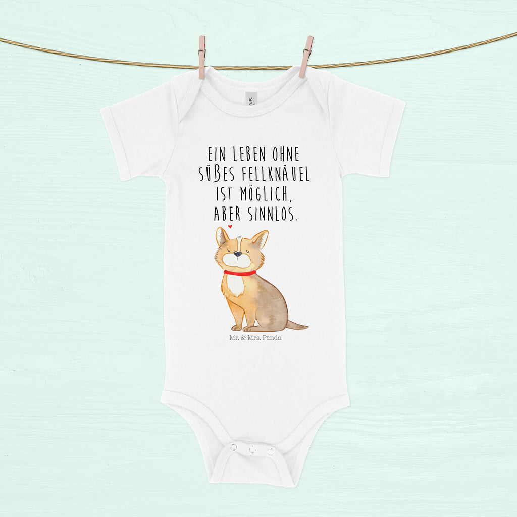 Organic Baby Body Hundeglück Babykleidung, Babystrampler, Strampler, Wickelbody, Baby Erstausstattung, Junge, Mädchen, Hund, Hundemotiv, Haustier, Hunderasse, Tierliebhaber, Hundebesitzer, Sprüche, Corgie, Hundeliebe, Spruch, Hundemama, Liebe