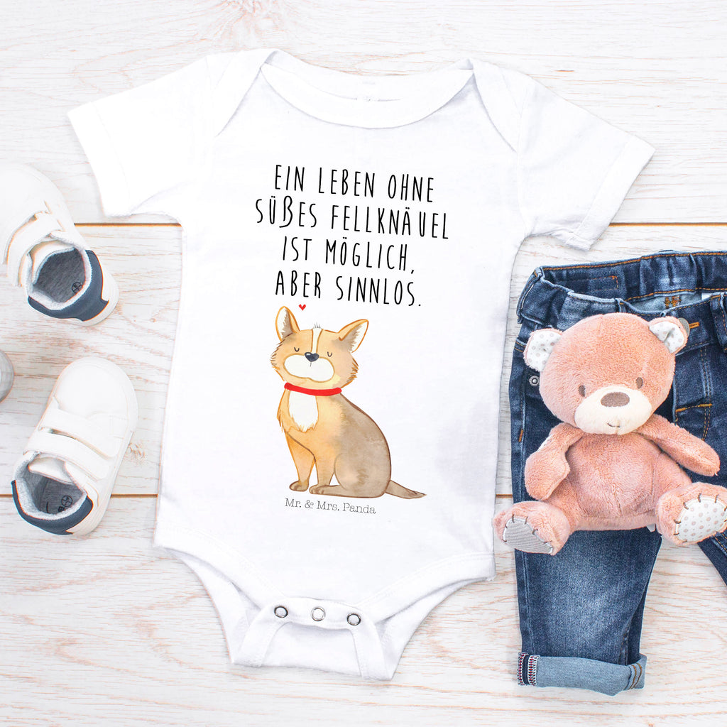 Organic Baby Body Hundeglück Babykleidung, Babystrampler, Strampler, Wickelbody, Baby Erstausstattung, Junge, Mädchen, Hund, Hundemotiv, Haustier, Hunderasse, Tierliebhaber, Hundebesitzer, Sprüche, Corgie, Hundeliebe, Spruch, Hundemama, Liebe