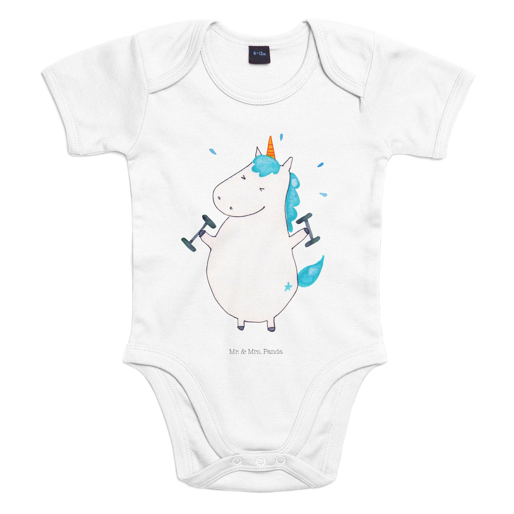 Organic Baby Body Einhorn Fitness Babykleidung, Babystrampler, Strampler, Wickelbody, Baby Erstausstattung, Junge, Mädchen, Einhorn, Einhörner, Einhorn Deko, Pegasus, Unicorn, Gym, Fitness, Fitnessstudio, Diät, Abnehmen, Sport, Pumpen, Geräte, Sixpack