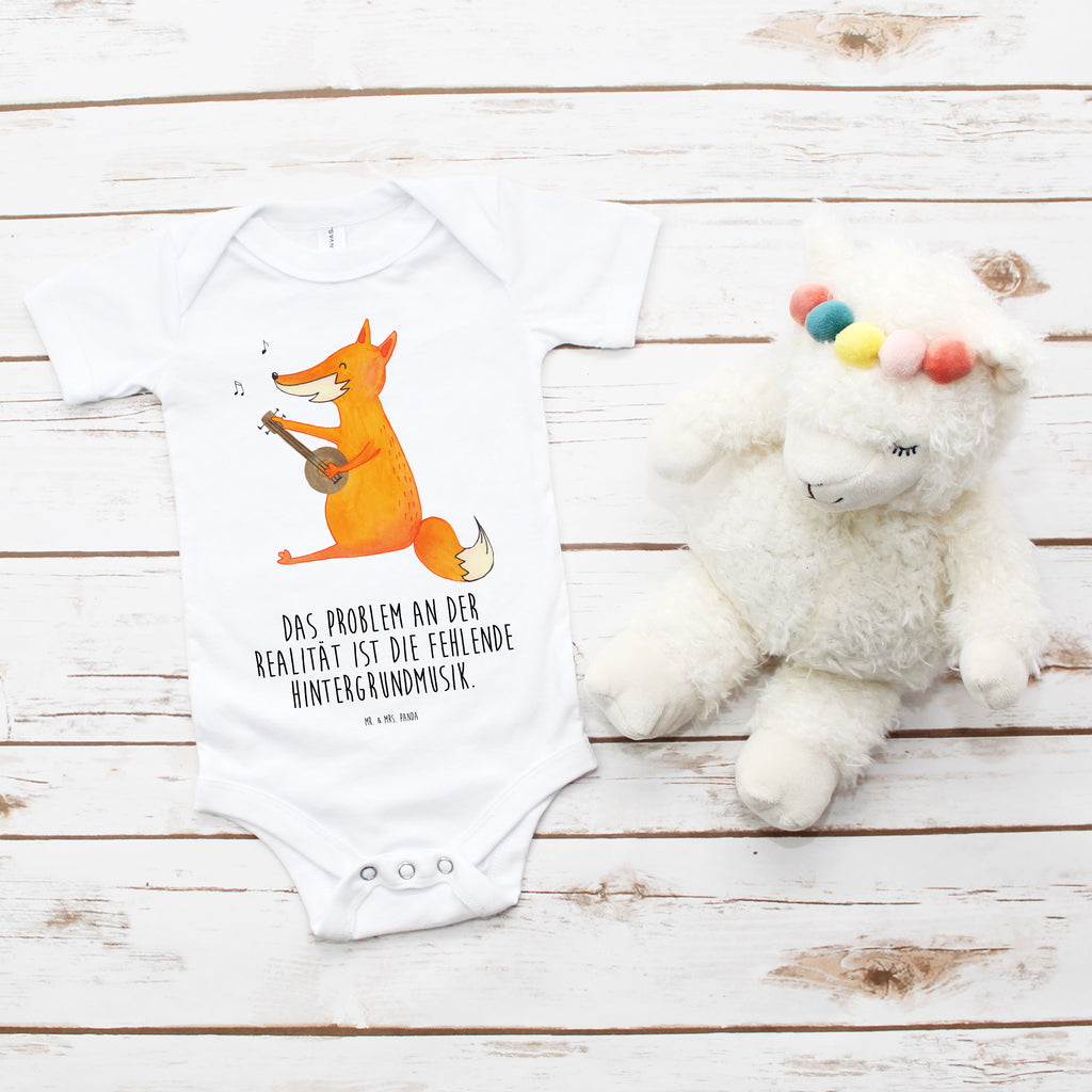 Organic Baby Body Fuchs Gitarre Babykleidung, Babystrampler, Strampler, Wickelbody, Baby Erstausstattung, Junge, Mädchen, Fuchs, Füchse, Geschenk Musiker, Musik Spruch, Musikerin, Sänger, Sängerin, Gitarre