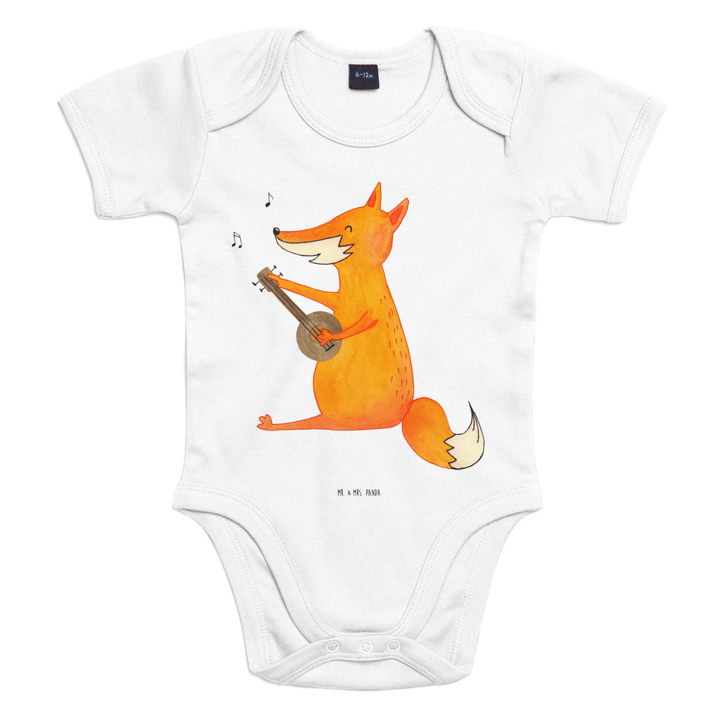 Organic Baby Body Fuchs Gitarre Babykleidung, Babystrampler, Strampler, Wickelbody, Baby Erstausstattung, Junge, Mädchen, Fuchs, Füchse, Geschenk Musiker, Musik Spruch, Musikerin, Sänger, Sängerin, Gitarre