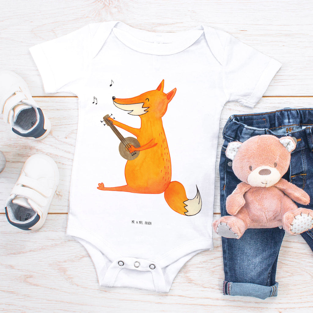 Organic Baby Body Fuchs Gitarre Babykleidung, Babystrampler, Strampler, Wickelbody, Baby Erstausstattung, Junge, Mädchen, Fuchs, Füchse, Geschenk Musiker, Musik Spruch, Musikerin, Sänger, Sängerin, Gitarre