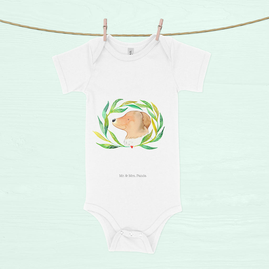 Organic Baby Body Hund Ranke Babykleidung, Babystrampler, Strampler, Wickelbody, Baby Erstausstattung, Junge, Mädchen, Hund, Hundemotiv, Haustier, Hunderasse, Tierliebhaber, Hundebesitzer, Sprüche, Ranke, Therapie, Selbsttherapie, Hundeliebe, Hundeglück, Hunde