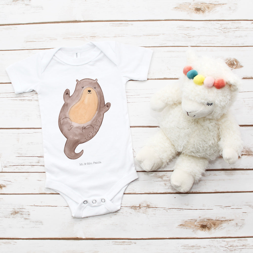 Organic Baby Body Otter Umarmen Babykleidung, Babystrampler, Strampler, Wickelbody, Baby Erstausstattung, Junge, Mädchen, Otter, Fischotter, Seeotter, Otter Seeotter See Otter