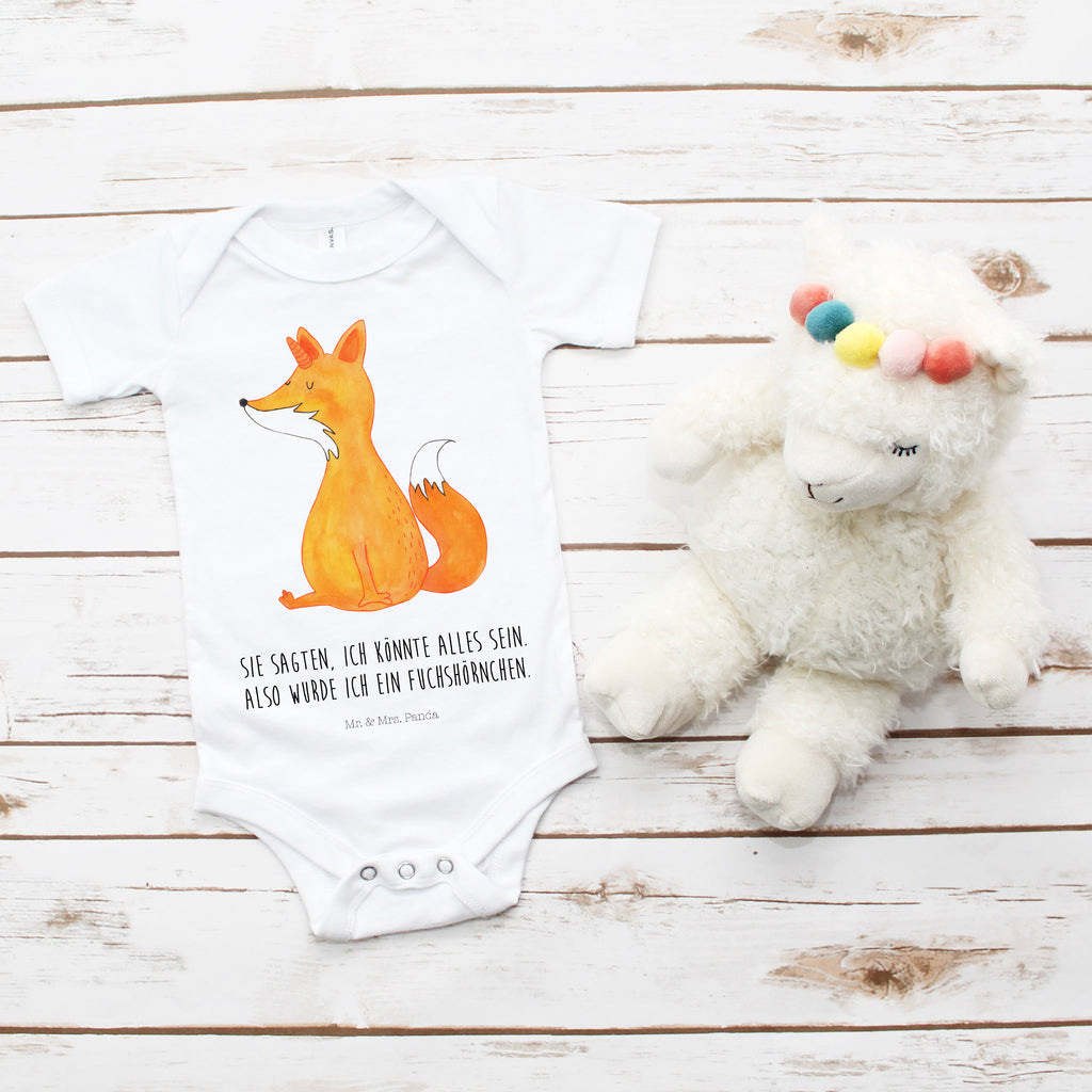 Organic Baby Body Fuchshörnchen Wunsch Babykleidung, Babystrampler, Strampler, Wickelbody, Baby Erstausstattung, Junge, Mädchen, Einhorn, Einhörner, Einhorn Deko, Pegasus, Unicorn, Fuchs, Unicorns, Fuchshörnchen, Fuchshorn, Foxycorn, Füchse