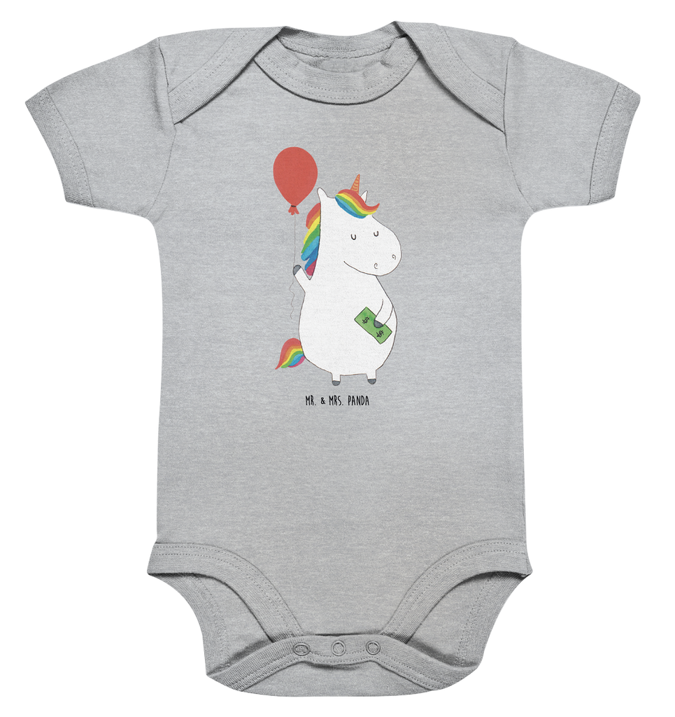 Organic Baby Body Einhorn Luftballon Babykleidung, Babystrampler, Strampler, Wickelbody, Baby Erstausstattung, Junge, Mädchen, Einhorn, Einhörner, Einhorn Deko, Pegasus, Unicorn, Luftballon, Geld, Lebenslust, Freude, Geschenk, Freundin