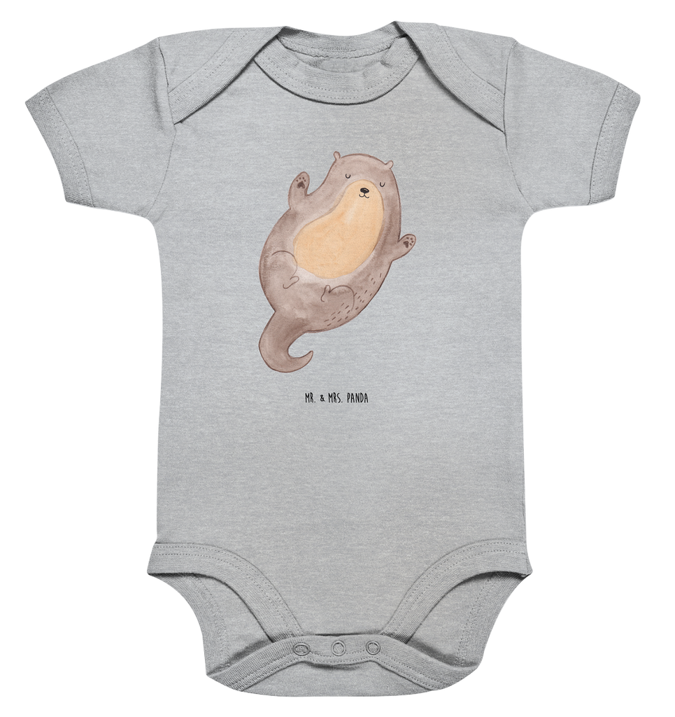Organic Baby Body Otter Umarmen Babykleidung, Babystrampler, Strampler, Wickelbody, Baby Erstausstattung, Junge, Mädchen, Otter, Fischotter, Seeotter, Otter Seeotter See Otter