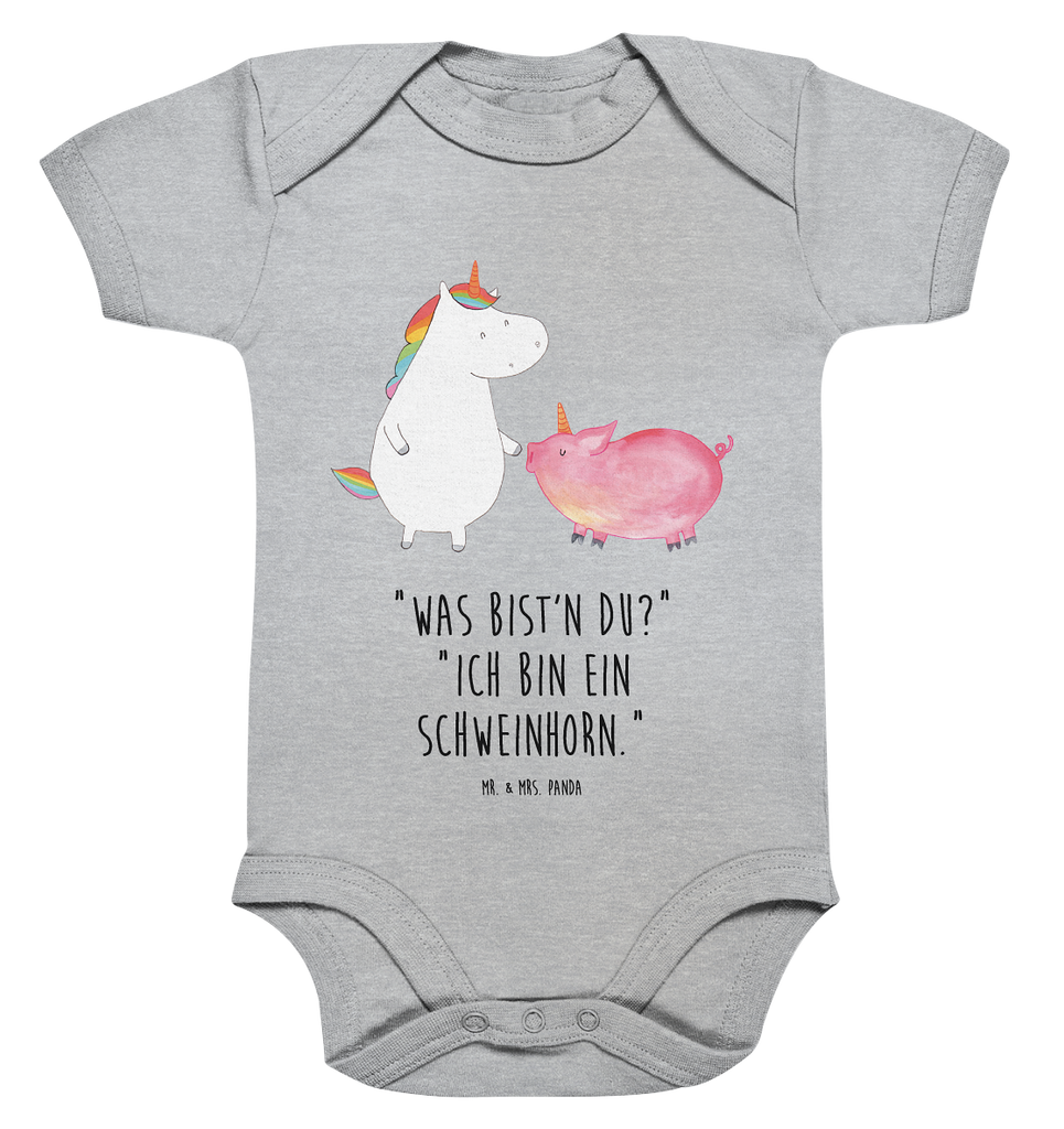 Organic Baby Body Einhorn + Schweinhorn Babykleidung, Babystrampler, Strampler, Wickelbody, Baby Erstausstattung, Junge, Mädchen, Einhorn, Einhörner, Einhorn Deko, Pegasus, Unicorn, Freundschaft, Schweinhorn, Schwein, Freundin, Schweinchen