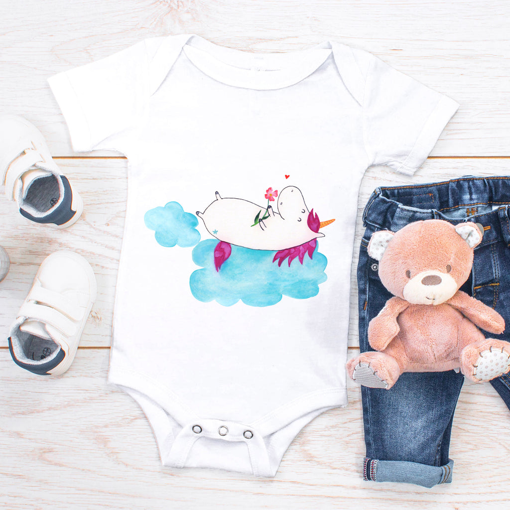 Organic Baby Body Einhorn verliebt auf Wolke Babykleidung, Babystrampler, Strampler, Wickelbody, Baby Erstausstattung, Junge, Mädchen, Einhorn, Einhörner, Einhorn Deko, Pegasus, Unicorn, verliebt, Liebe, Liebesbeweis, Freundin, Wolke