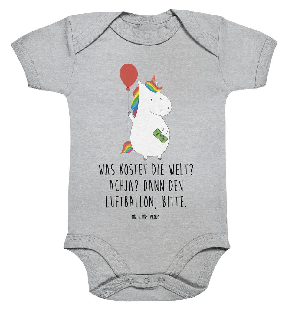 Organic Baby Body Einhorn Luftballon Babykleidung, Babystrampler, Strampler, Wickelbody, Baby Erstausstattung, Junge, Mädchen, Einhorn, Einhörner, Einhorn Deko, Pegasus, Unicorn, Luftballon, Geld, Lebenslust, Freude, Geschenk, Freundin