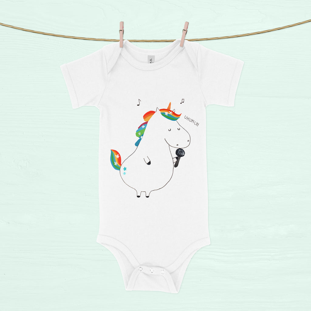 Organic Baby Body Einhorn Sänger Einhörner, Unicorn, Einhorn, Glitzer, Konfetti, Party, Geburtstag, Feier, Fest, Disco, Sängerin, Sänger, Freundin,  Babykleidung, Babystrampler, Strampler, Wickelbody, Baby Erstausstattung, Baby-Body, Baby-Strampler, Baby-Kleidung, Kurzarm-Strampler, Baby-Overall, Baby-Romper  Einhorn, Einhörner, Einhorn Deko, Pegasus, Unicorn