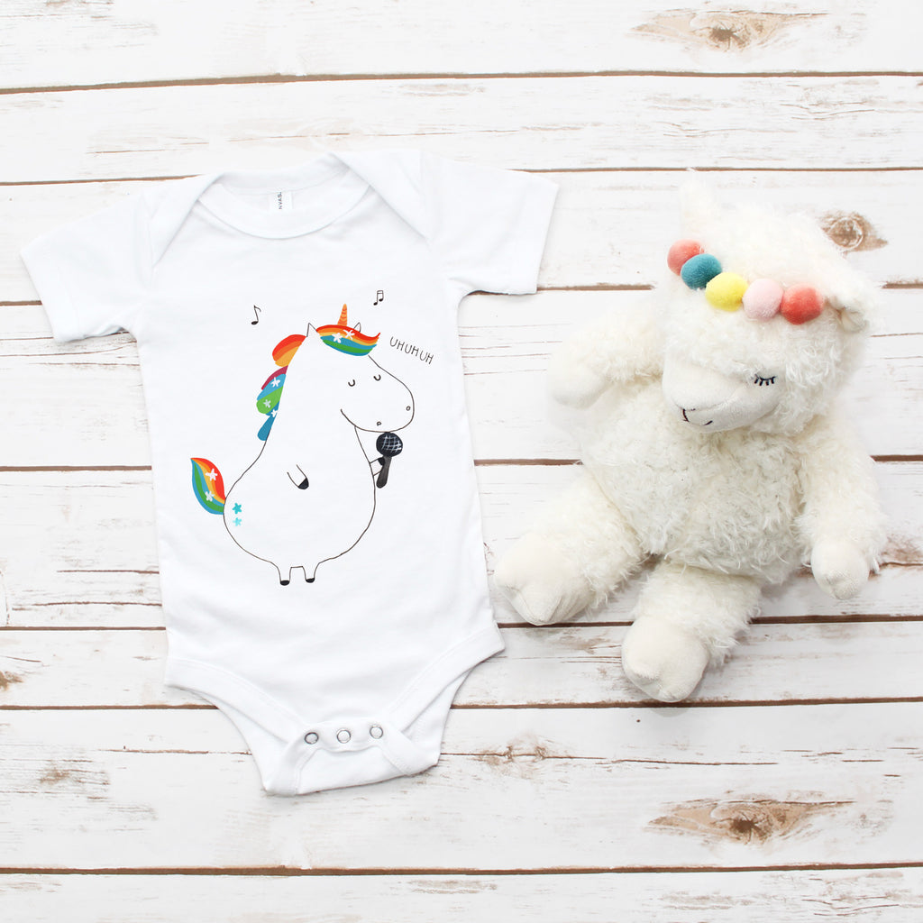 Organic Baby Body Einhorn Sänger Einhörner, Unicorn, Einhorn, Glitzer, Konfetti, Party, Geburtstag, Feier, Fest, Disco, Sängerin, Sänger, Freundin,  Babykleidung, Babystrampler, Strampler, Wickelbody, Baby Erstausstattung, Baby-Body, Baby-Strampler, Baby-Kleidung, Kurzarm-Strampler, Baby-Overall, Baby-Romper  Einhorn, Einhörner, Einhorn Deko, Pegasus, Unicorn