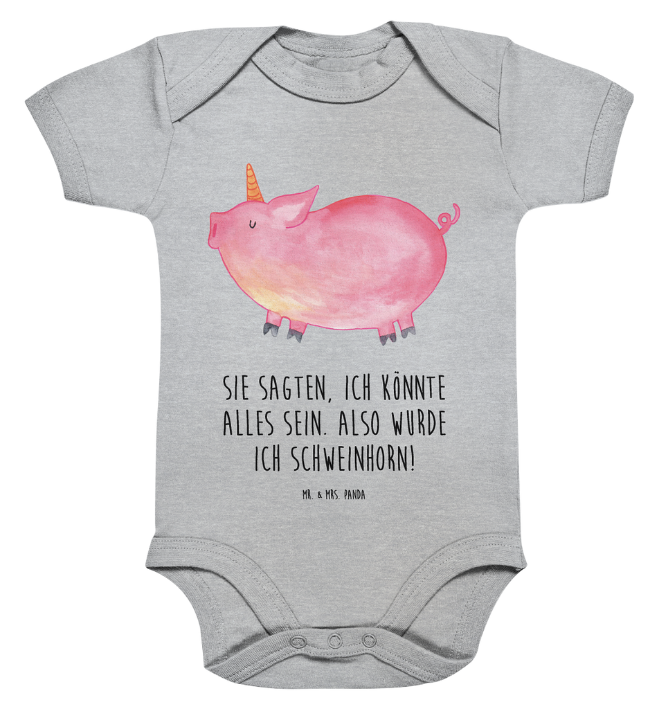Organic Baby Body Einhorn Schweinhorn Babykleidung, Babystrampler, Strampler, Wickelbody, Baby Erstausstattung, Junge, Mädchen, Einhorn, Einhörner, Einhorn Deko, Pegasus, Unicorn, Party, Spaß, Schwein, Schweinhorn, Bauer, witzig. lustig, Spruch, geschenk, Pig, Piggy, funny, english, englisch
