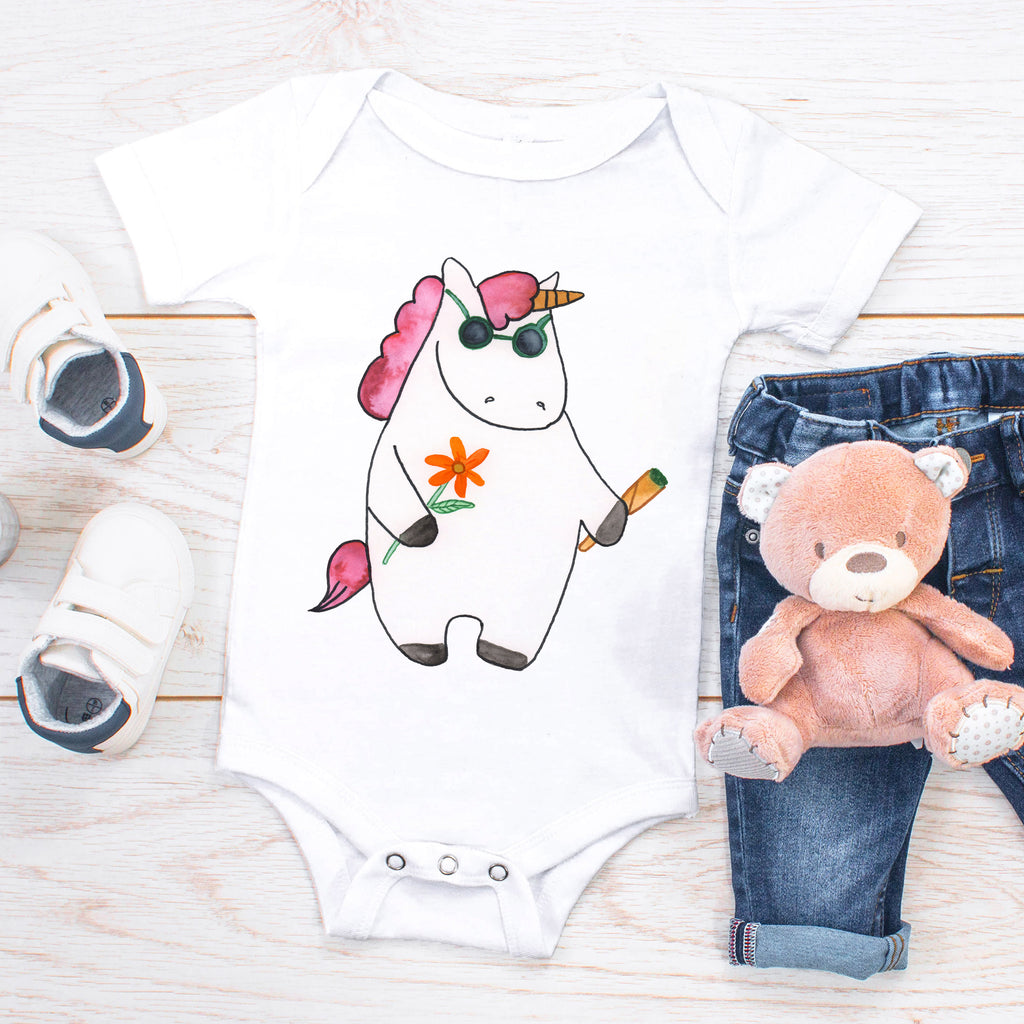 Organic Baby Body Einhorn Woodstock Babykleidung, Babystrampler, Strampler, Wickelbody, Baby Erstausstattung, Junge, Mädchen, Einhorn, Einhörner, Einhorn Deko, Pegasus, Unicorn, Kiffen, Joint, Zigarette, Alkohol, Party, Spaß. lustig, witzig, Woodstock