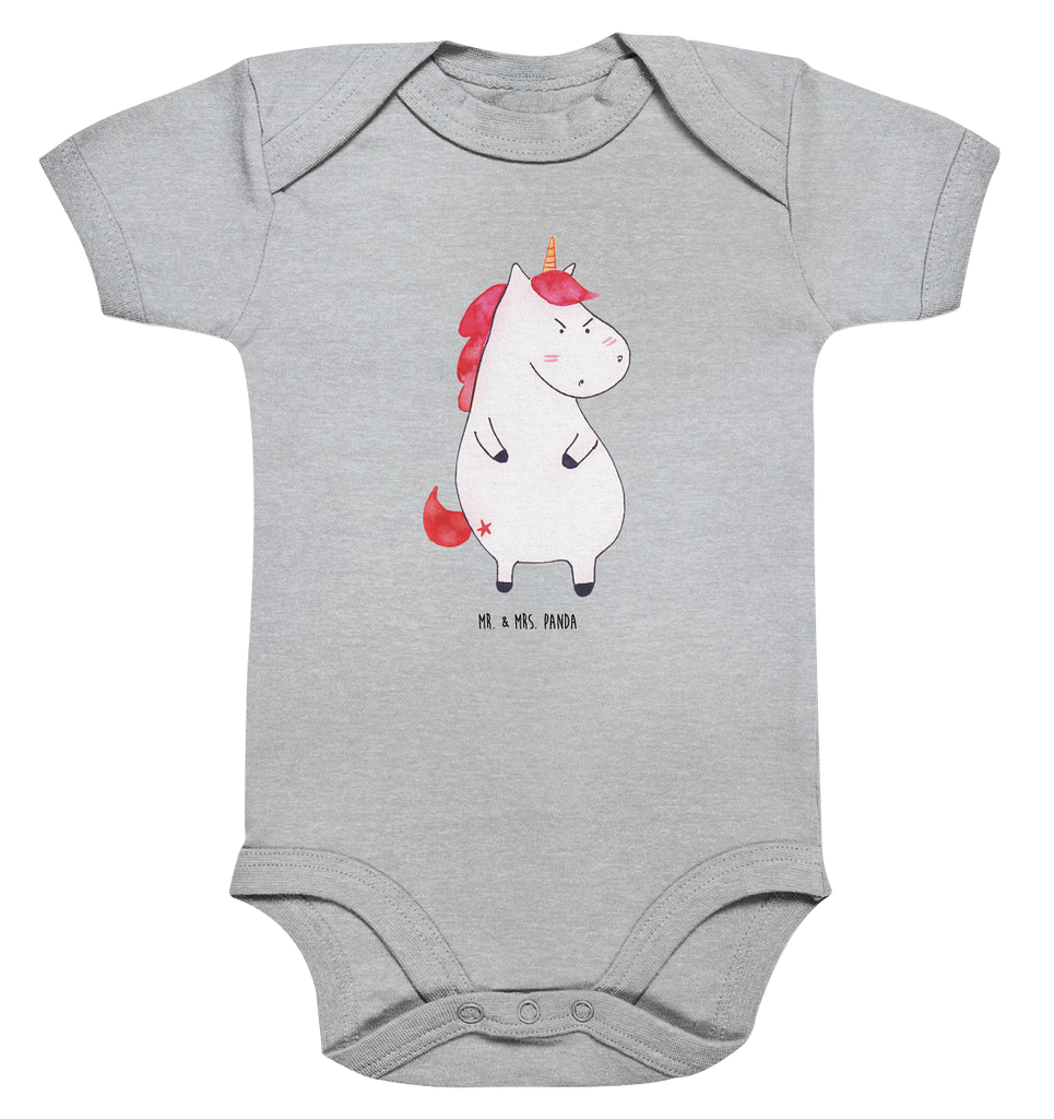 Organic Baby Body Einhorn wütend Babykleidung, Babystrampler, Strampler, Wickelbody, Baby Erstausstattung, Junge, Mädchen, Einhorn, Einhörner, Einhorn Deko, Pegasus, Unicorn, Realität, Ansage, lustlos, nein, Büro, Arbeit, wütend, dumme Fragen, lustig, Spaß, Geschenk