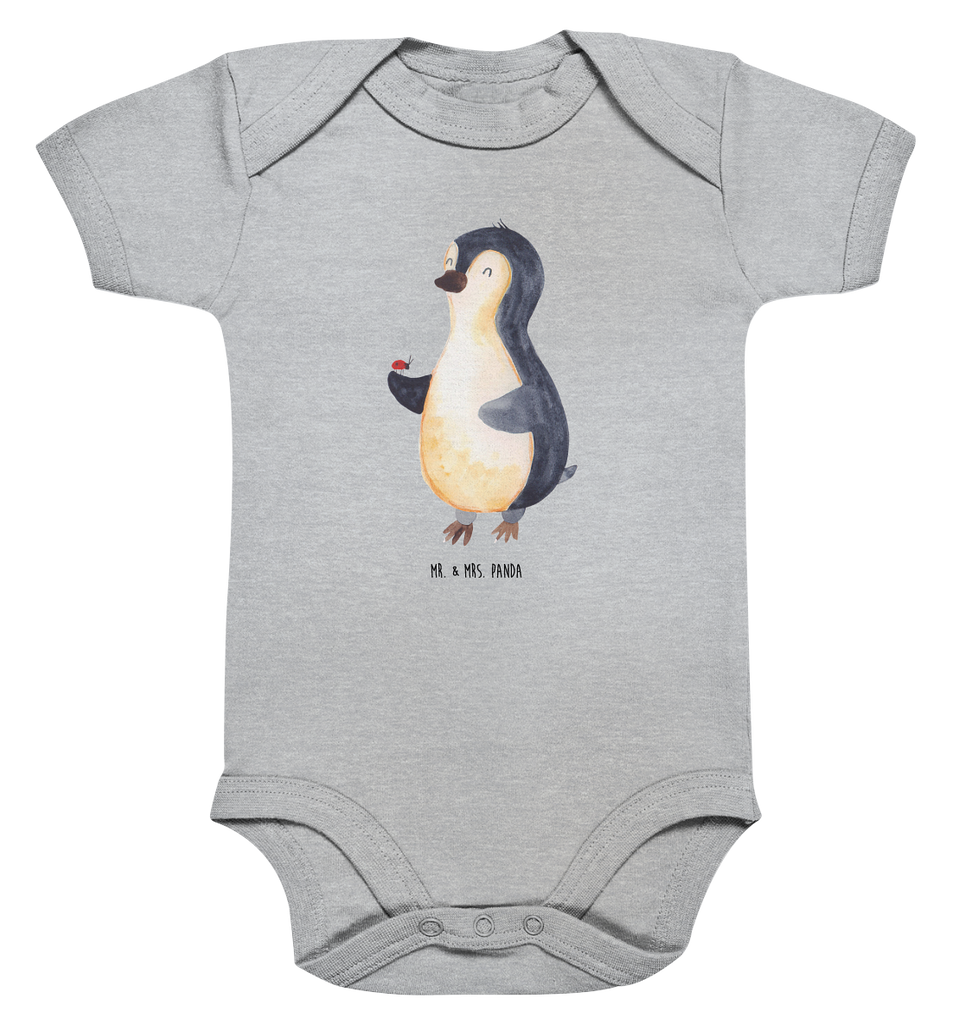 Organic Baby Body Pinguin Marienkäfer Babykleidung, Babystrampler, Strampler, Wickelbody, Baby Erstausstattung, Junge, Mädchen, Pinguin, Pinguine, Marienkäfer, Liebe, Wunder, Glück, Freude, Lebensfreude