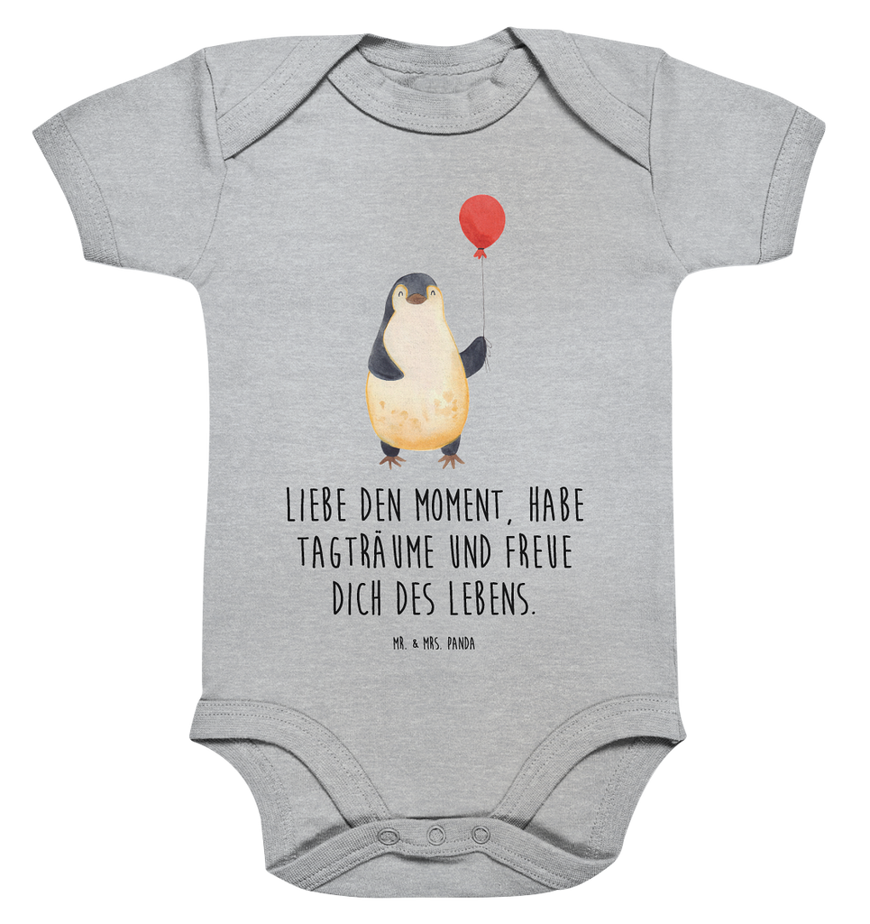 Organic Baby Body Pinguin Luftballon Babykleidung, Babystrampler, Strampler, Wickelbody, Baby Erstausstattung, Junge, Mädchen, Pinguin, Pinguine, Luftballon, Tagträume, Lebenslust, Geschenk Freundin, Geschenkidee, beste Freundin, Motivation, Neustart, neues Leben, Liebe, Glück