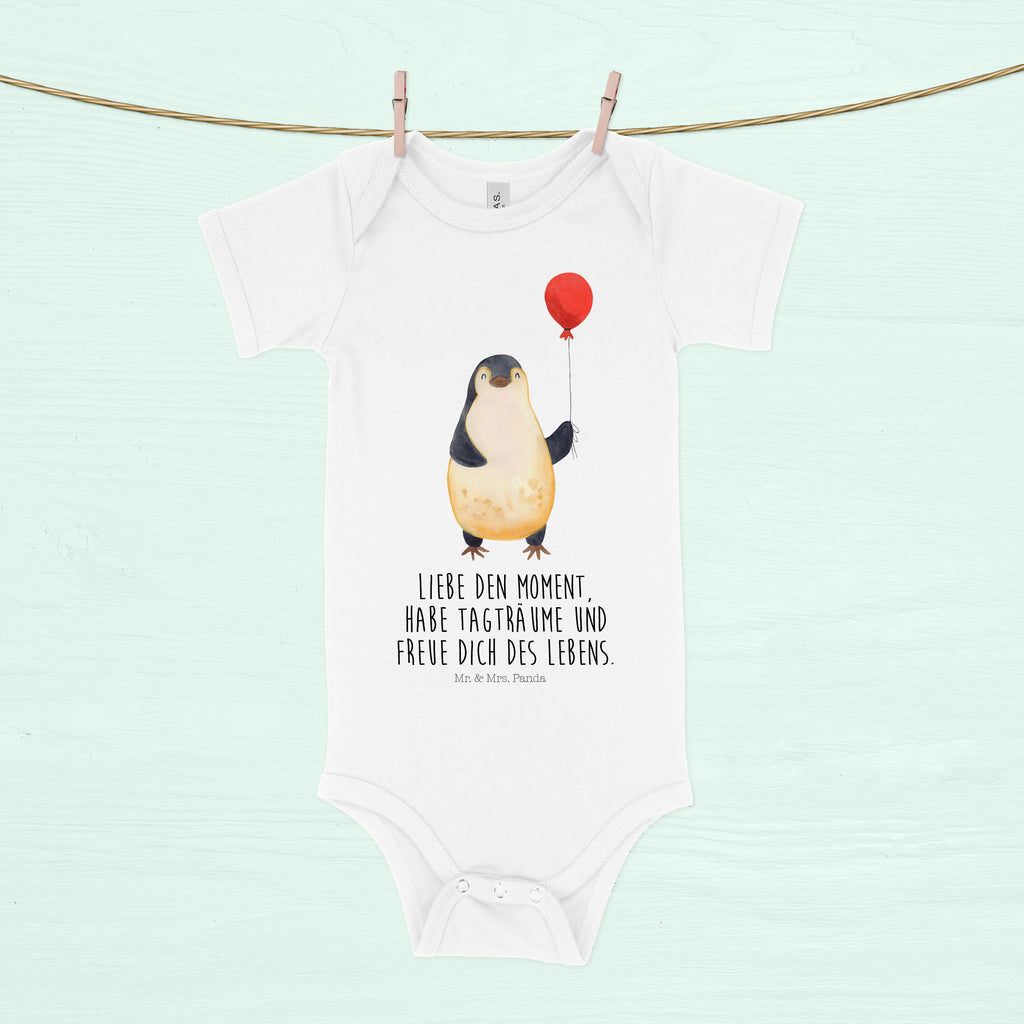 Organic Baby Body Pinguin Luftballon Babykleidung, Babystrampler, Strampler, Wickelbody, Baby Erstausstattung, Junge, Mädchen, Pinguin, Pinguine, Luftballon, Tagträume, Lebenslust, Geschenk Freundin, Geschenkidee, beste Freundin, Motivation, Neustart, neues Leben, Liebe, Glück
