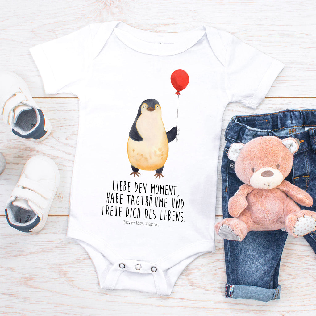 Organic Baby Body Pinguin Luftballon Babykleidung, Babystrampler, Strampler, Wickelbody, Baby Erstausstattung, Junge, Mädchen, Pinguin, Pinguine, Luftballon, Tagträume, Lebenslust, Geschenk Freundin, Geschenkidee, beste Freundin, Motivation, Neustart, neues Leben, Liebe, Glück