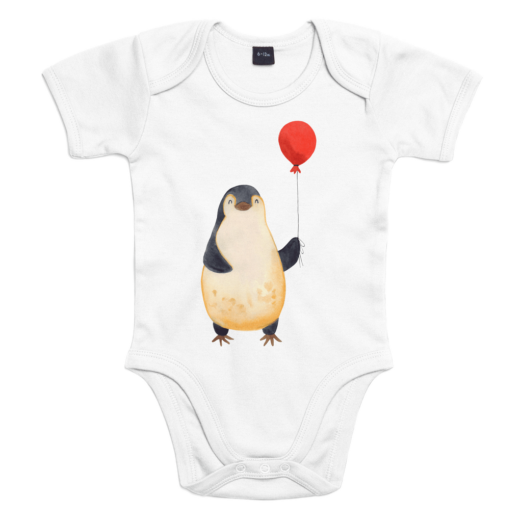 Organic Baby Body Pinguin Luftballon Babykleidung, Babystrampler, Strampler, Wickelbody, Baby Erstausstattung, Junge, Mädchen, Pinguin, Pinguine, Luftballon, Tagträume, Lebenslust, Geschenk Freundin, Geschenkidee, beste Freundin, Motivation, Neustart, neues Leben, Liebe, Glück