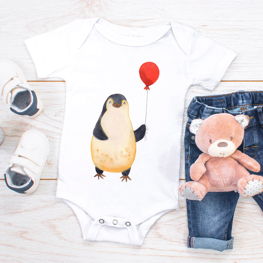 Organic Baby Body Pinguin Luftballon Babykleidung, Babystrampler, Strampler, Wickelbody, Baby Erstausstattung, Junge, Mädchen, Pinguin, Pinguine, Luftballon, Tagträume, Lebenslust, Geschenk Freundin, Geschenkidee, beste Freundin, Motivation, Neustart, neues Leben, Liebe, Glück