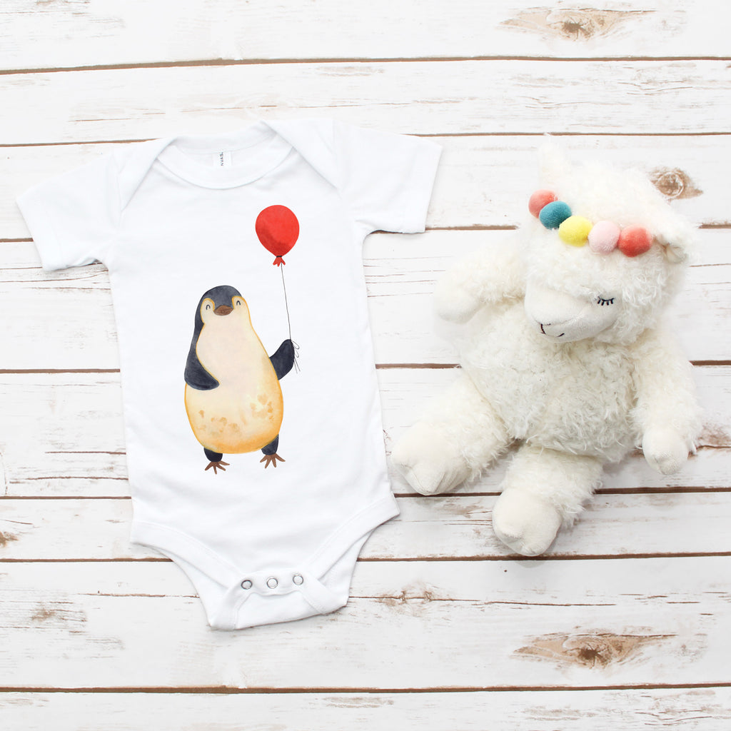 Organic Baby Body Pinguin Luftballon Babykleidung, Babystrampler, Strampler, Wickelbody, Baby Erstausstattung, Junge, Mädchen, Pinguin, Pinguine, Luftballon, Tagträume, Lebenslust, Geschenk Freundin, Geschenkidee, beste Freundin, Motivation, Neustart, neues Leben, Liebe, Glück