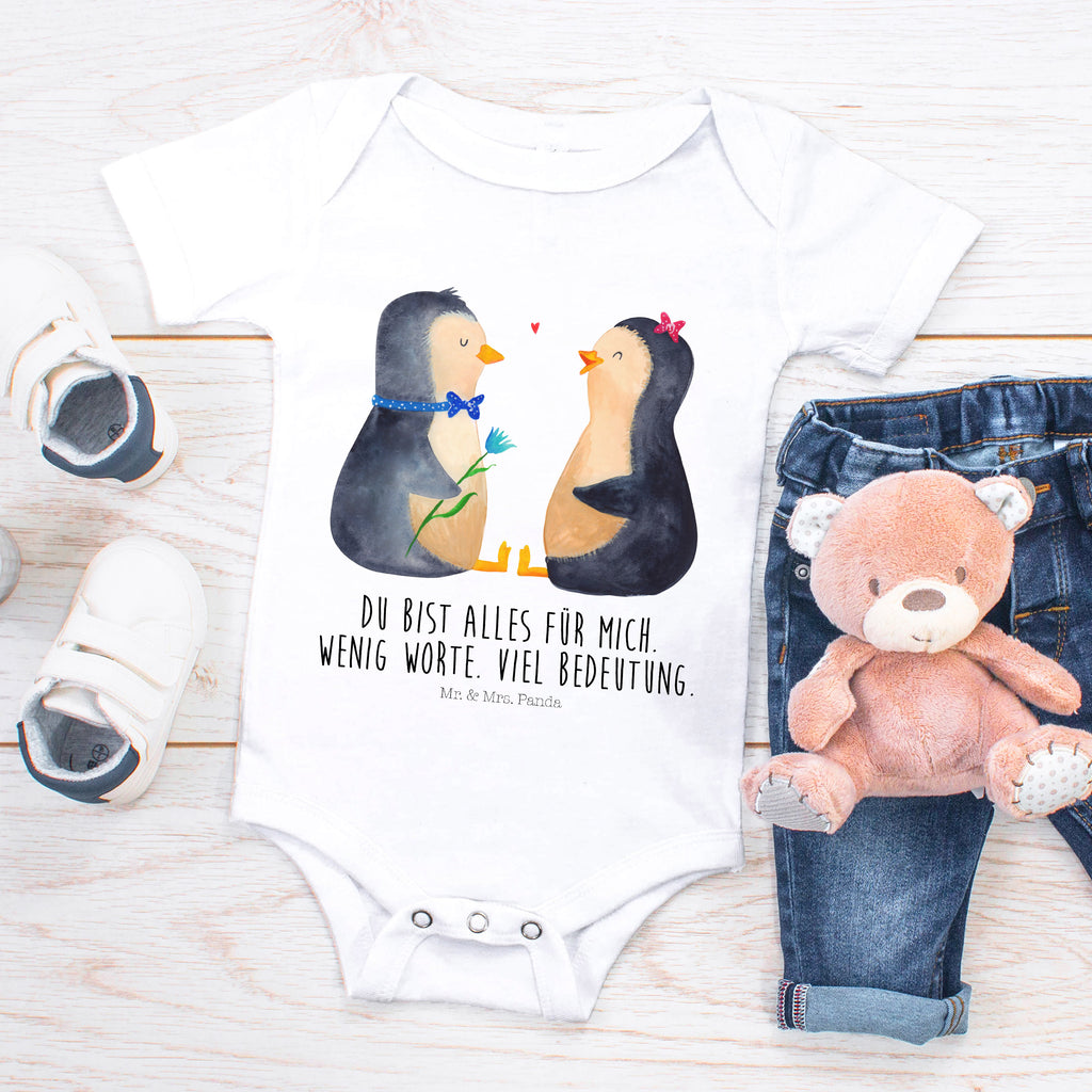 Organic Baby Body Pinguin Pärchen Babykleidung, Babystrampler, Strampler, Wickelbody, Baby Erstausstattung, Junge, Mädchen, Pinguin, Pinguine, Liebe, Liebespaar, Liebesbeweis, Liebesgeschenk, Verlobung, Jahrestag, Hochzeitstag, Hochzeit, Hochzeitsgeschenk, große Liebe, Traumpaar