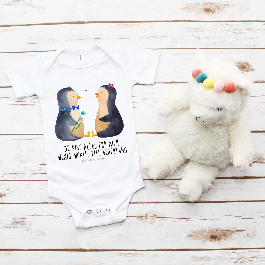Organic Baby Body Pinguin Pärchen Babykleidung, Babystrampler, Strampler, Wickelbody, Baby Erstausstattung, Junge, Mädchen, Pinguin, Pinguine, Liebe, Liebespaar, Liebesbeweis, Liebesgeschenk, Verlobung, Jahrestag, Hochzeitstag, Hochzeit, Hochzeitsgeschenk, große Liebe, Traumpaar