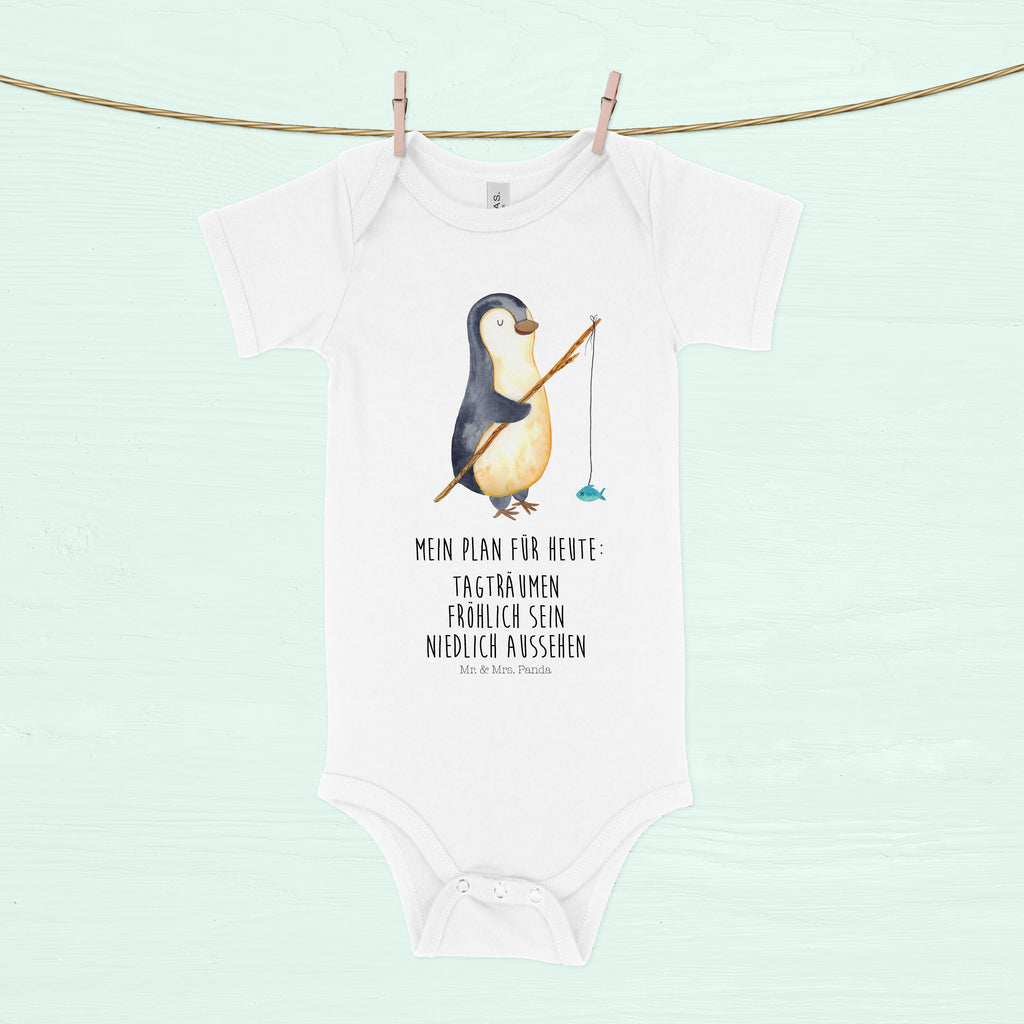 Organic Baby Body Pinguin Angler Babykleidung, Babystrampler, Strampler, Wickelbody, Baby Erstausstattung, Junge, Mädchen, Pinguin, Pinguine, Angeln, Angler, Tagträume, Hobby, Plan, Planer, Tagesplan, Neustart, Motivation, Geschenk, Freundinnen, Geschenkidee, Urlaub, Wochenende