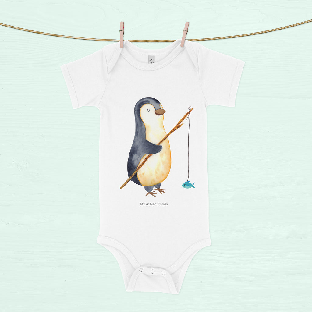 Organic Baby Body Pinguin Angler Babykleidung, Babystrampler, Strampler, Wickelbody, Baby Erstausstattung, Junge, Mädchen, Pinguin, Pinguine, Angeln, Angler, Tagträume, Hobby, Plan, Planer, Tagesplan, Neustart, Motivation, Geschenk, Freundinnen, Geschenkidee, Urlaub, Wochenende