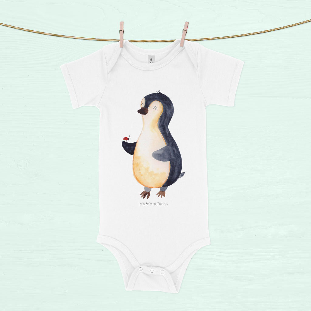 Organic Baby Body Pinguin Marienkäfer Babykleidung, Babystrampler, Strampler, Wickelbody, Baby Erstausstattung, Junge, Mädchen, Pinguin, Pinguine, Marienkäfer, Liebe, Wunder, Glück, Freude, Lebensfreude