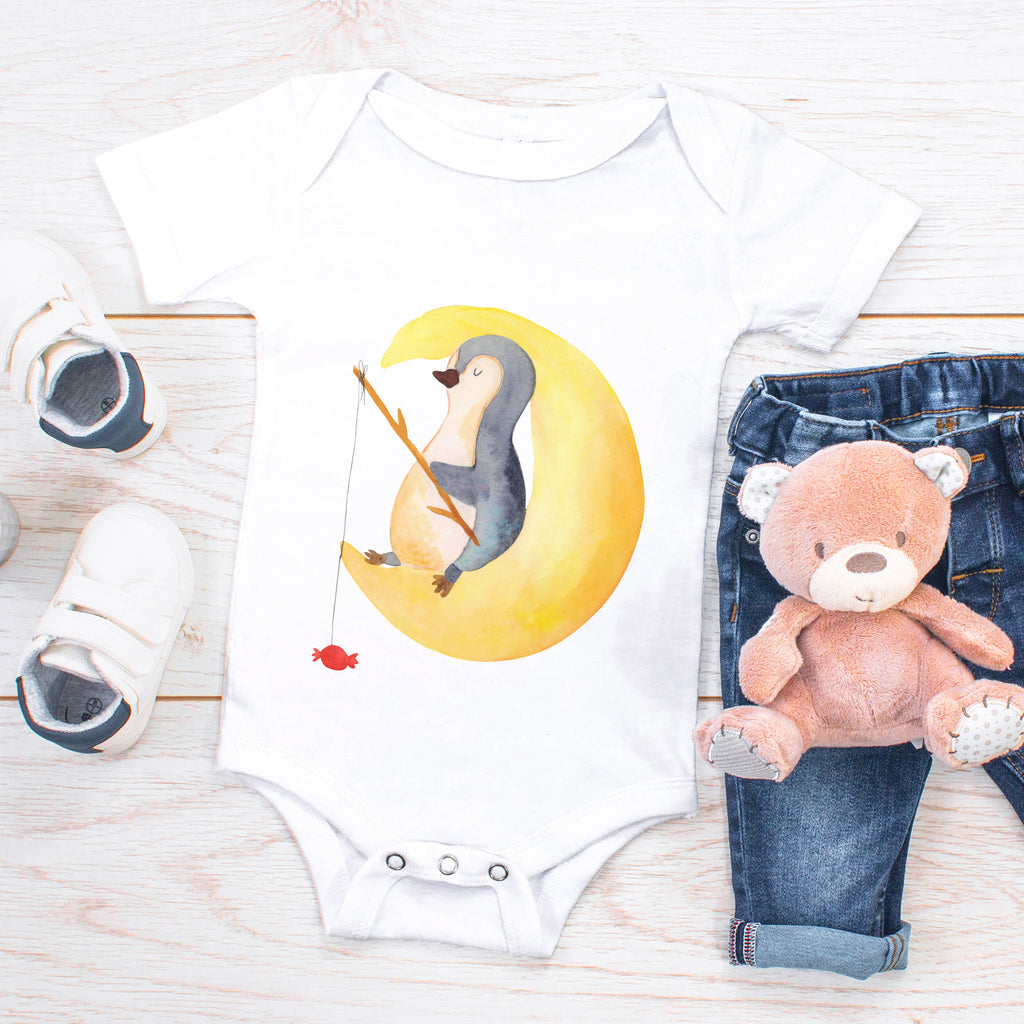 Organic Baby Body Pinguin Mond Babykleidung, Babystrampler, Strampler, Wickelbody, Baby Erstausstattung, Junge, Mädchen, Pinguin, Pinguine, Spruch, schlafen, Nachtruhe, Einschlafen, Schlafzimmer, Schlafstörungen, Gästezimmer