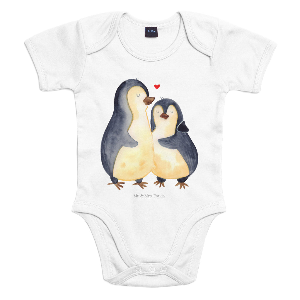 Organic Baby Body Pinguin umarmend Babykleidung, Babystrampler, Strampler, Wickelbody, Baby Erstausstattung, Junge, Mädchen, Pinguin, Liebe, Liebespaar, Liebesbeweis, Liebesgeschenk, Verlobung, Jahrestag, Hochzeitstag, Hochzeit, Hochzeitsgeschenk