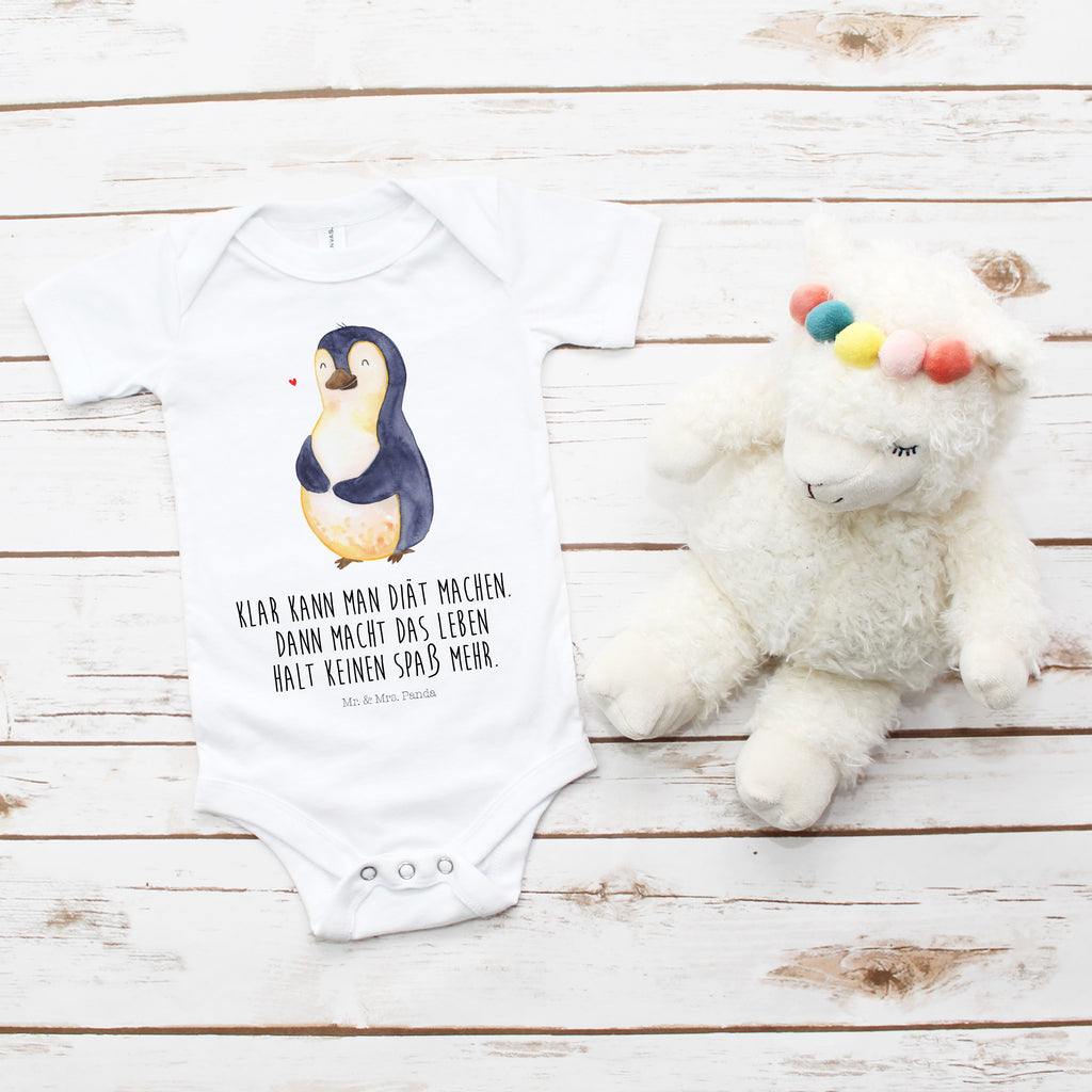 Organic Baby Body Pinguin Diät Babykleidung, Babystrampler, Strampler, Wickelbody, Baby Erstausstattung, Junge, Mädchen, Pinguin, Pinguine, Diät, Abnehmen, Abspecken, Gewicht, Motivation, Selbstliebe, Körperliebe, Selbstrespekt