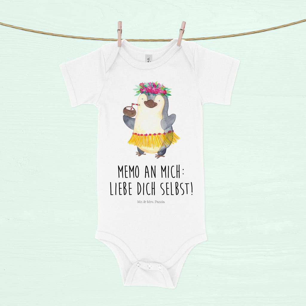Organic Baby Body Pinguin Kokosnuss Babykleidung, Babystrampler, Strampler, Wickelbody, Baby Erstausstattung, Junge, Mädchen, Pinguin, Aloha, Hawaii, Urlaub, Kokosnuss, Pinguine