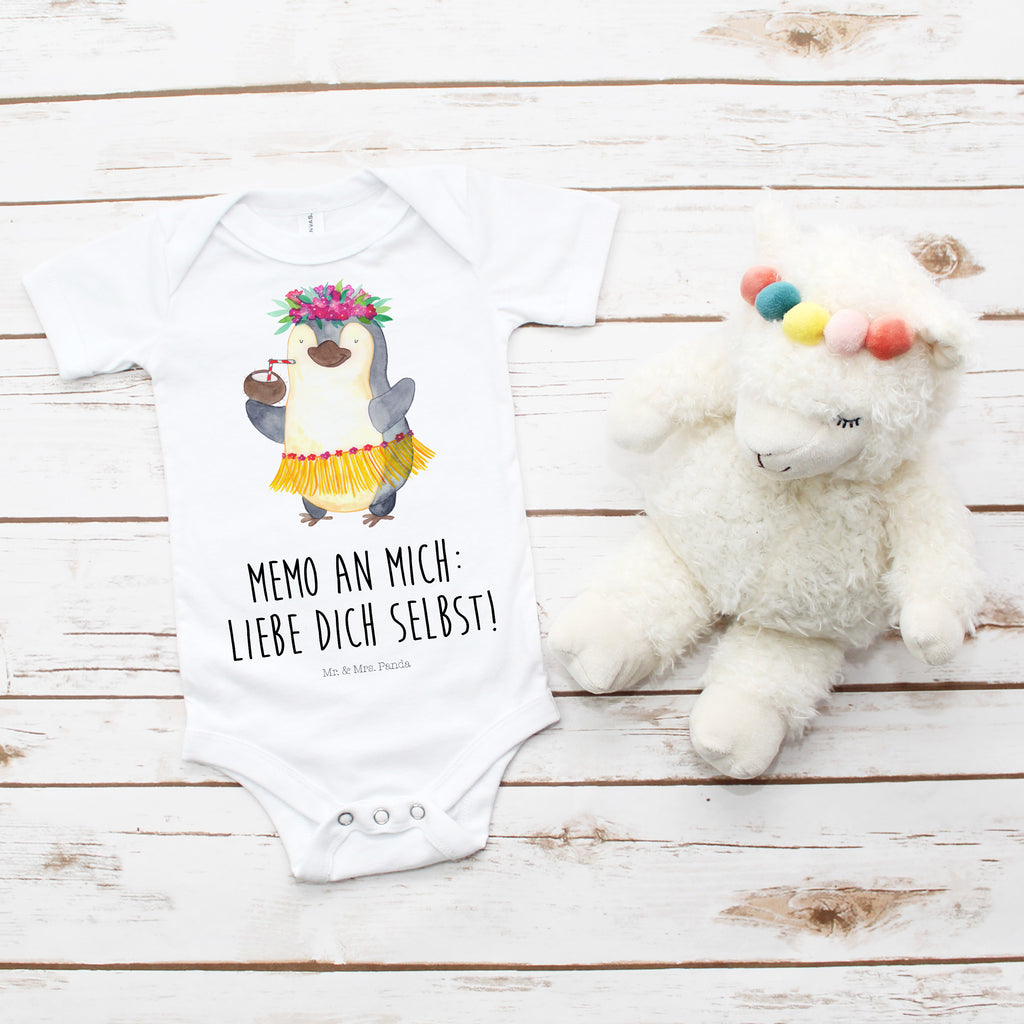Organic Baby Body Pinguin Kokosnuss Babykleidung, Babystrampler, Strampler, Wickelbody, Baby Erstausstattung, Junge, Mädchen, Pinguin, Aloha, Hawaii, Urlaub, Kokosnuss, Pinguine