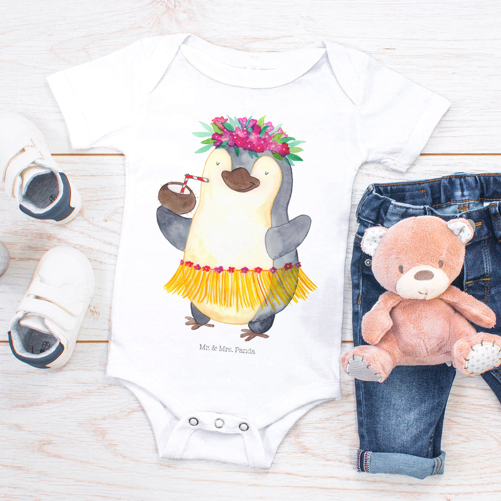 Organic Baby Body Pinguin Kokosnuss Babykleidung, Babystrampler, Strampler, Wickelbody, Baby Erstausstattung, Junge, Mädchen, Pinguin, Aloha, Hawaii, Urlaub, Kokosnuss, Pinguine