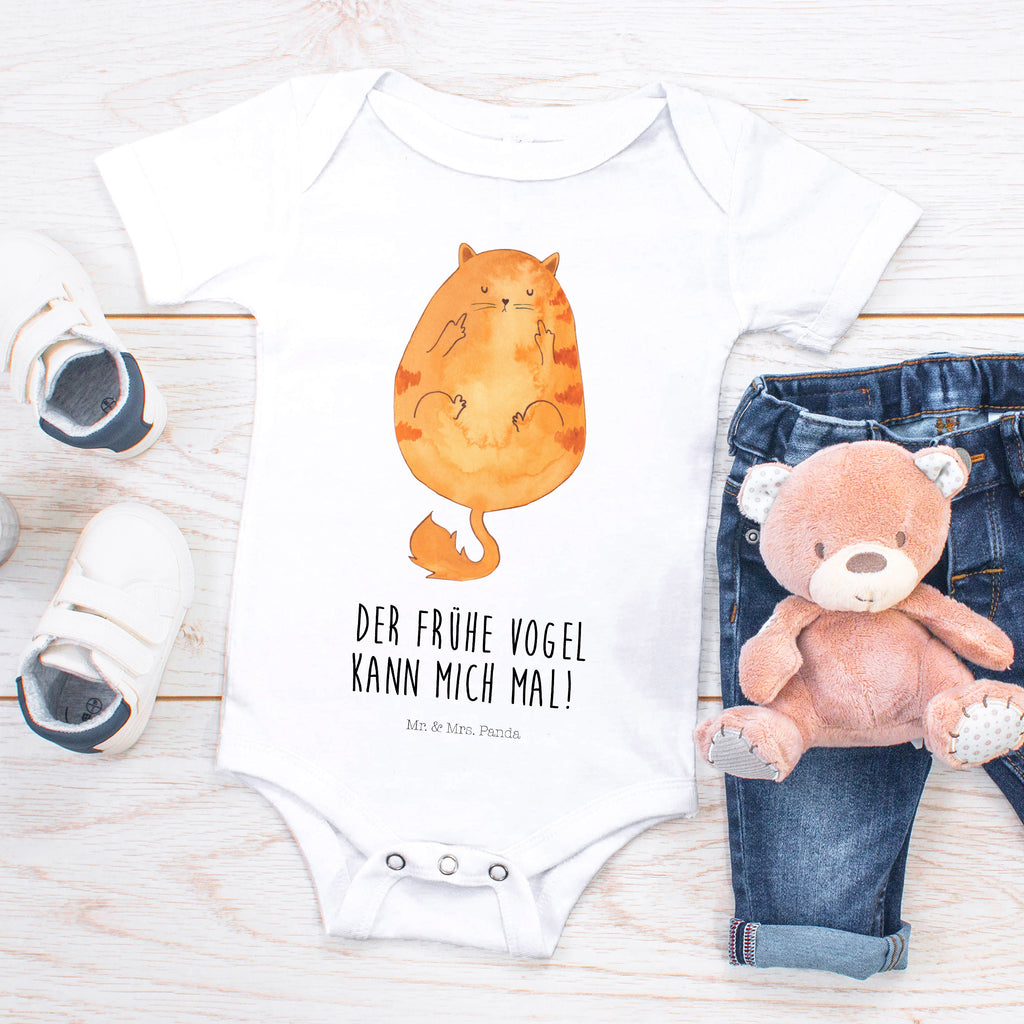 Organic Baby Body Katze Frühaufsteher Babykleidung, Babystrampler, Strampler, Wickelbody, Baby Erstausstattung, Junge, Mädchen, Katze, Katzenmotiv, Katzenfan, Katzendeko, Katzenfreund, Katzenliebhaber, Katzenprodukte, Katzenartikel, Katzenaccessoires, Katzensouvenirs, Katzenliebhaberprodukte, Katzenmotive, Der frühe Vogel kann mich mal, Morgenmuffel, Frühaufsteher, Kaffee, Katzen, Kater, Mietze