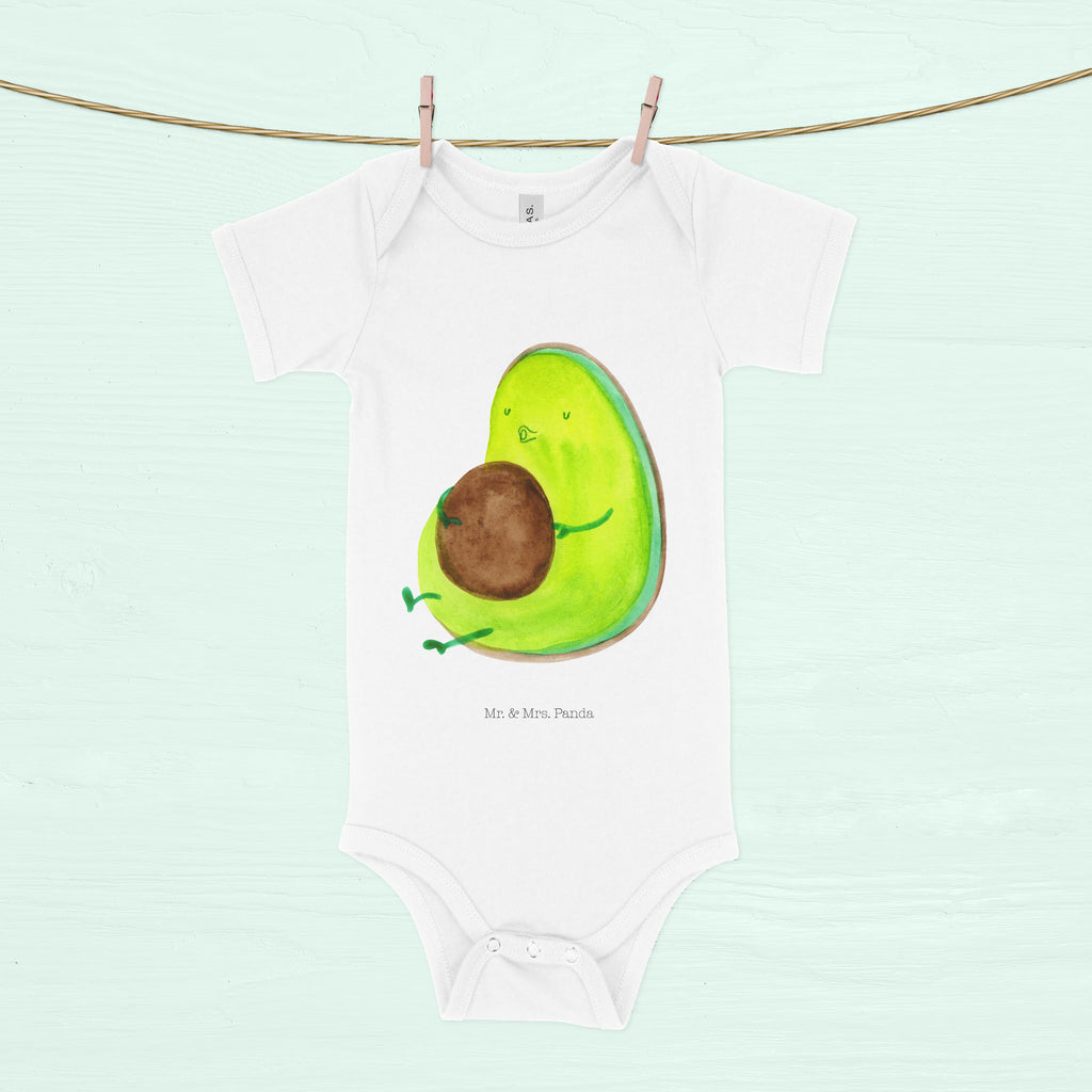 Organic Baby Body Avocado pfeift Babykleidung, Babystrampler, Strampler, Wickelbody, Baby Erstausstattung, Junge, Mädchen, Avocado, Veggie, Vegan, Gesund, Diät, Abnehmen, Ernährung, dick sein, Pummelfee