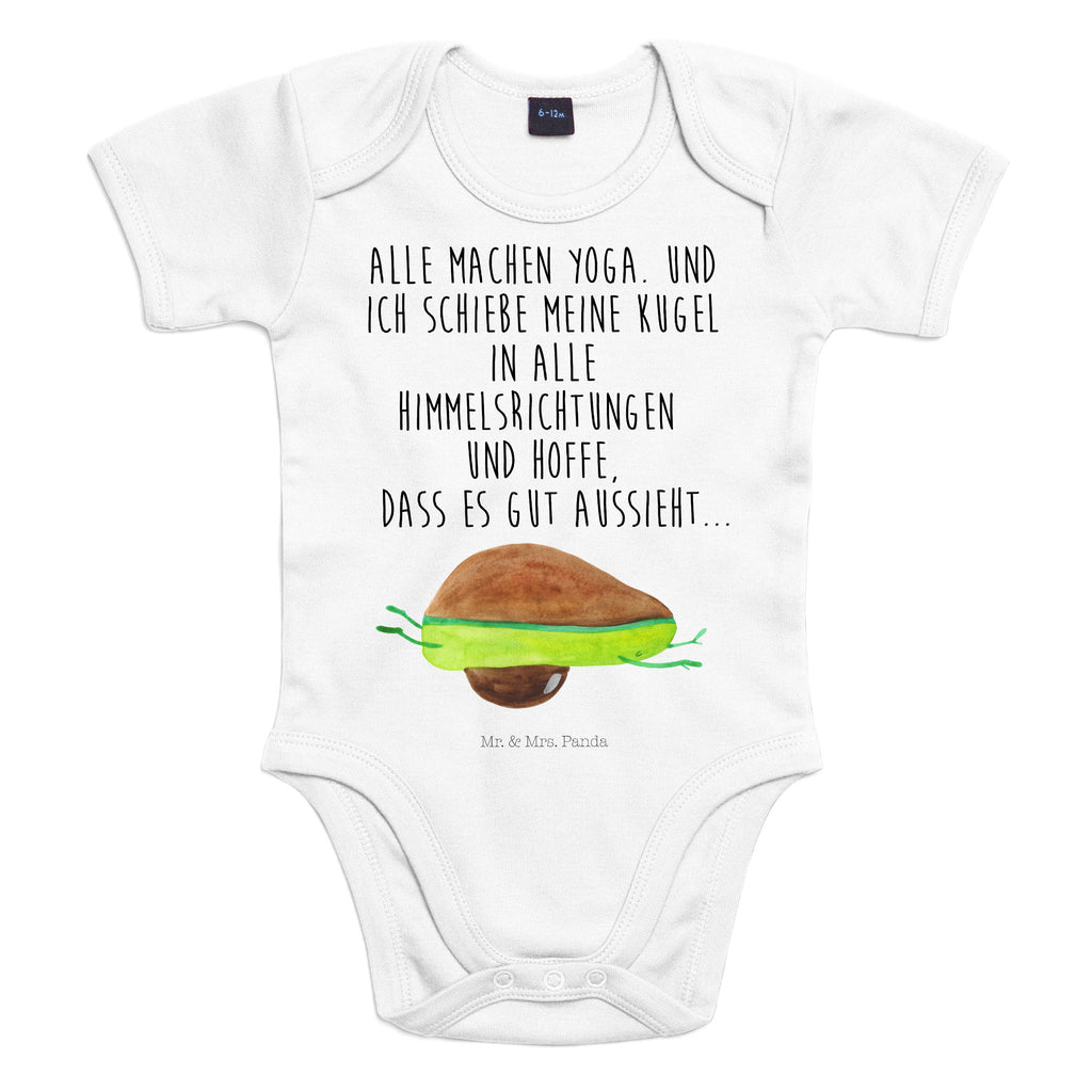 Organic Baby Body Avocado Yoga Babykleidung, Babystrampler, Strampler, Wickelbody, Baby Erstausstattung, Junge, Mädchen, Avocado, Veggie, Vegan, Gesund, Avocado Yoga Vegan