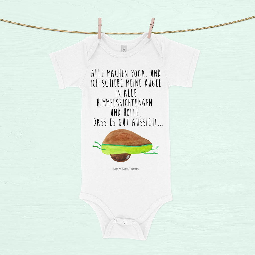 Organic Baby Body Avocado Yoga Babykleidung, Babystrampler, Strampler, Wickelbody, Baby Erstausstattung, Junge, Mädchen, Avocado, Veggie, Vegan, Gesund, Avocado Yoga Vegan
