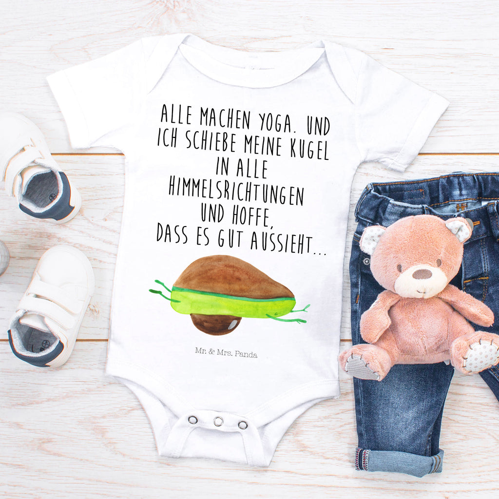 Organic Baby Body Avocado Yoga Babykleidung, Babystrampler, Strampler, Wickelbody, Baby Erstausstattung, Junge, Mädchen, Avocado, Veggie, Vegan, Gesund, Avocado Yoga Vegan