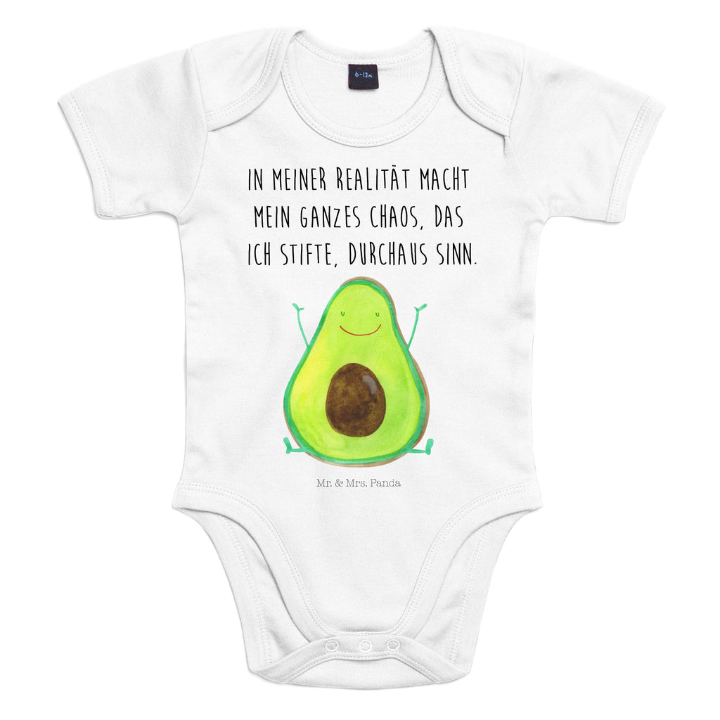 Organic Baby Body Avocado Happy Babykleidung, Babystrampler, Strampler, Wickelbody, Baby Erstausstattung, Junge, Mädchen, Avocado, Veggie, Vegan, Gesund, Chaos