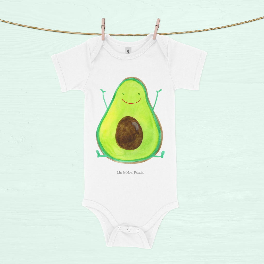 Organic Baby Body Avocado Happy Babykleidung, Babystrampler, Strampler, Wickelbody, Baby Erstausstattung, Junge, Mädchen, Avocado, Veggie, Vegan, Gesund, Chaos