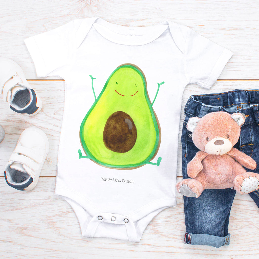 Organic Baby Body Avocado Happy Babykleidung, Babystrampler, Strampler, Wickelbody, Baby Erstausstattung, Junge, Mädchen, Avocado, Veggie, Vegan, Gesund, Chaos