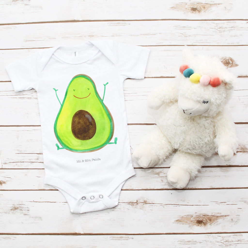 Organic Baby Body Avocado Happy Babykleidung, Babystrampler, Strampler, Wickelbody, Baby Erstausstattung, Junge, Mädchen, Avocado, Veggie, Vegan, Gesund, Chaos